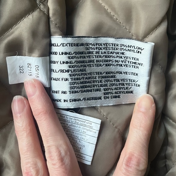 DKNY Beige Light Brown Parka Winter Coat - Picture 15 of 16